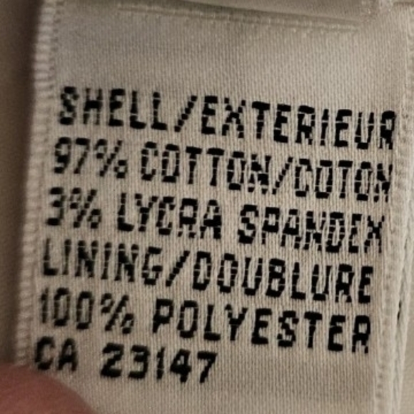 Talbots Textured Pants Womens 16 NWOT Vtg White Lined Office Careerwear - Picture 7 of 7